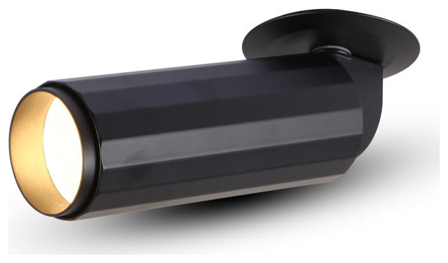 Integrated LED Adjustable Flush Mounted Spotlight Commercial Grade, Black