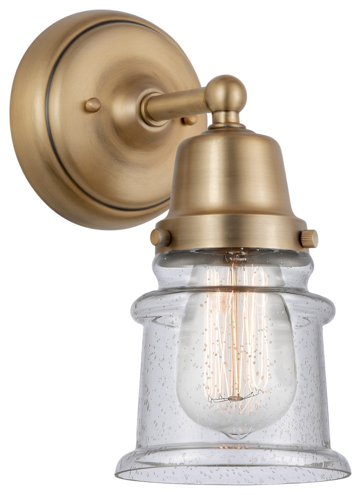 Innovations 623-1W-BB-G184S Canton 1 Light 12" Sconce, Brushed Brass