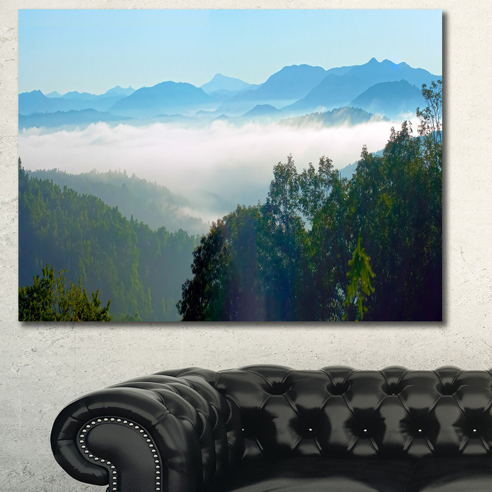 Morning in Blue Ridge Parkway, Landscape Canvas Art Print, 60x40