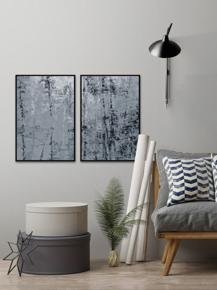 Forest Shadow Diptych, 32"x24"