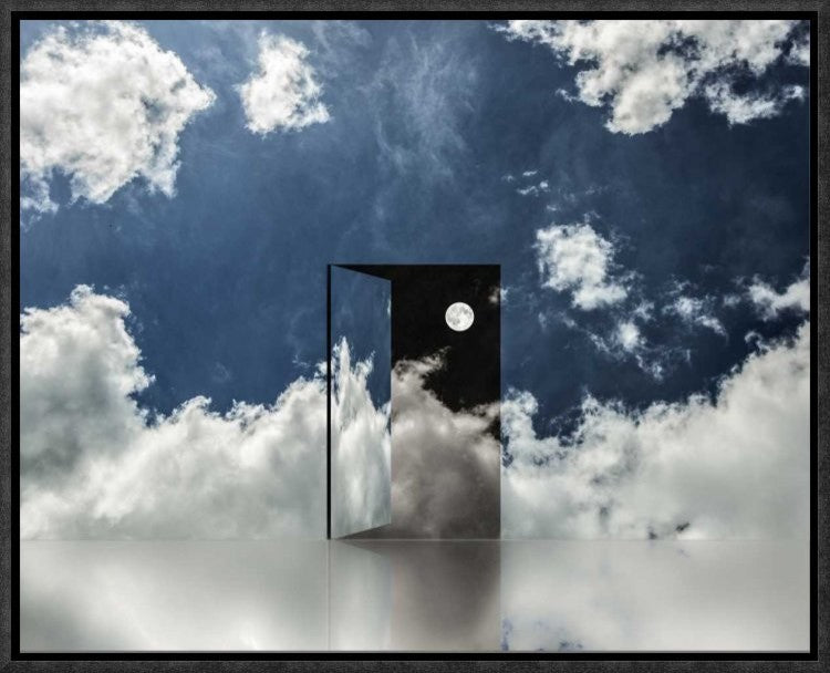"Event Horizon" Framed Canvas Giclee by Dave Quince, 17x14"