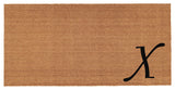Home and More Urban Chic Monogram Doormat, Letter X