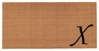 Home and More Urban Chic Monogram Doormat, Letter X
