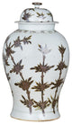 Rusty Brown Bamboo Temple Jar