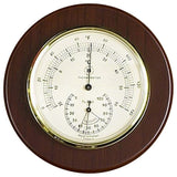 Thermometer With Hygrometer on 5" Cherry Wood