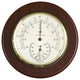 Thermometer With Hygrometer on 5" Cherry Wood