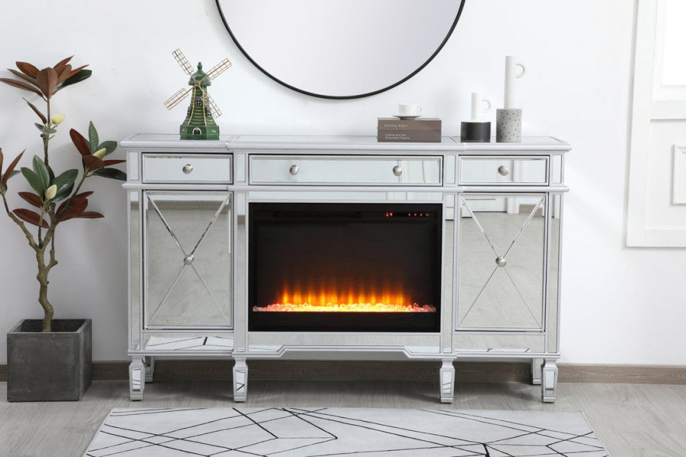 Elegant MF61060SC-F2 Contempo 60" Mirrored Credenza