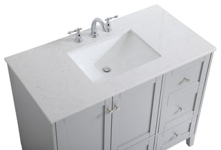 22" Traditional Grey-Light Bathroom Vanity