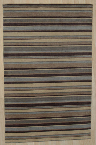 Multi-Colored Transitional Stripe Lori Toni Area Rug