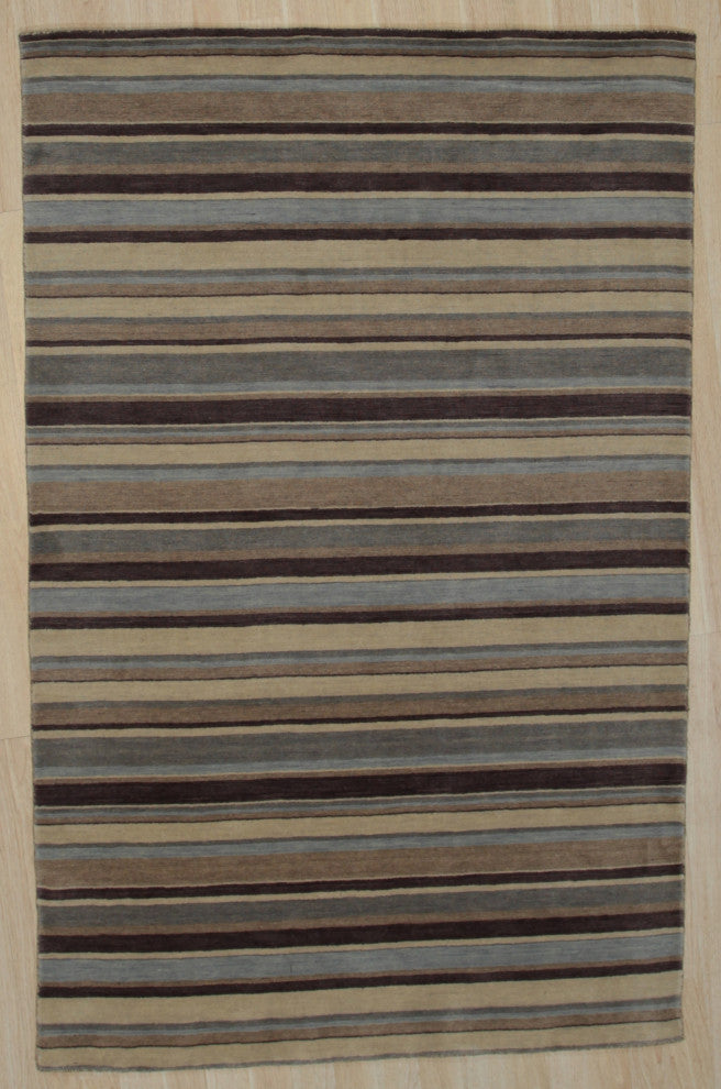 Multi-Colored Transitional Stripe Lori Toni Area Rug