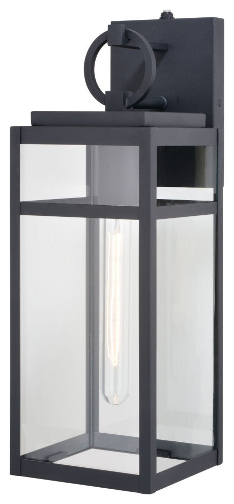 Vaxcel Lighting T0721 Hubbard 18" Tall Wall Sconce - Textured Black