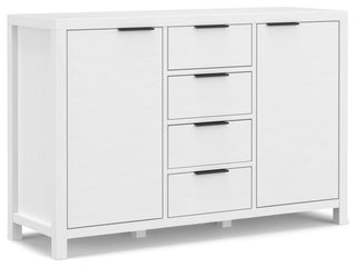 Hollander Solid WOOD Sideboard Buffet, White