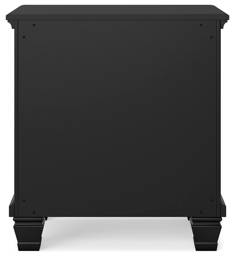 Lanolee Black Nightstand