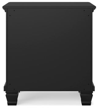 Lanolee Black Nightstand