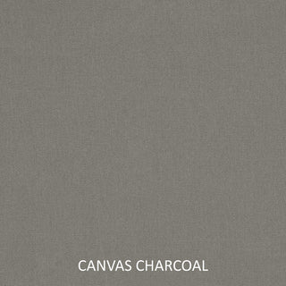 Sunbrella Charcoal Gray With Jockey Red Outdoor Bench Cushion 37-48", Corded