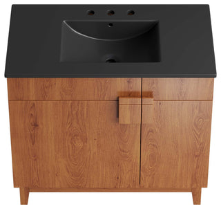 Miles 36" Bathroom Vanity - Black Walnut