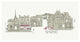 "World Cafe V Paris II Pink" Digital Paper Print by Avery Tillmon, 62"x32"
