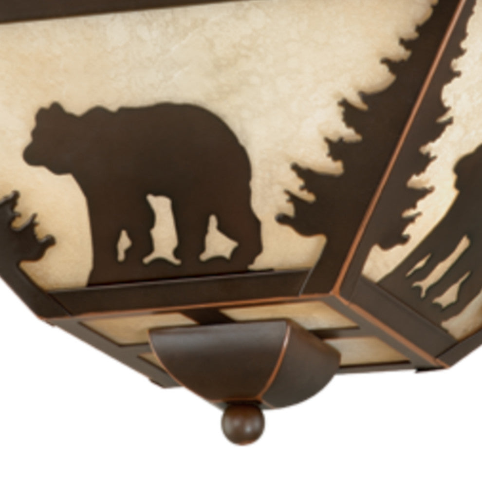 Bozeman 14" Flush Mount Ceiling Light Burnished Bronze