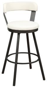 Sonya Pub Height Swivel Stools, Set of 2, White