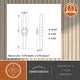 Webster 2 Light Gold Brass Bathroom Vanity Wall Sconce Fixture Clear Glass