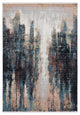 Abani Azure Collection AZR140A Contemporary Skyline Teal Beige Area Rug