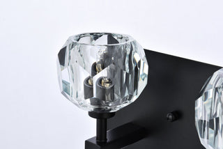 Elegant Lighting 3509W18 Graham 3 Light 6" Tall Wall Sconce - Gold / Clear