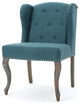 GDF Studio Asheville Modern Fabric Wingback Chair, Dark Teal