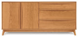 Copeland Catalina 3 Drawers On Right, 2 Doors On Left Buffet, Saddle Cherry