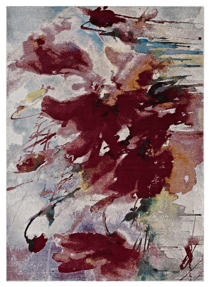 Blume Abstract Floral 4x6 Area Rug
