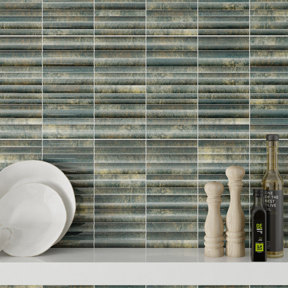 Rubik Verde Ceramic Wall Tile