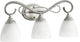 Quorum Powell 3-Light Vanity, Classic Nickel
