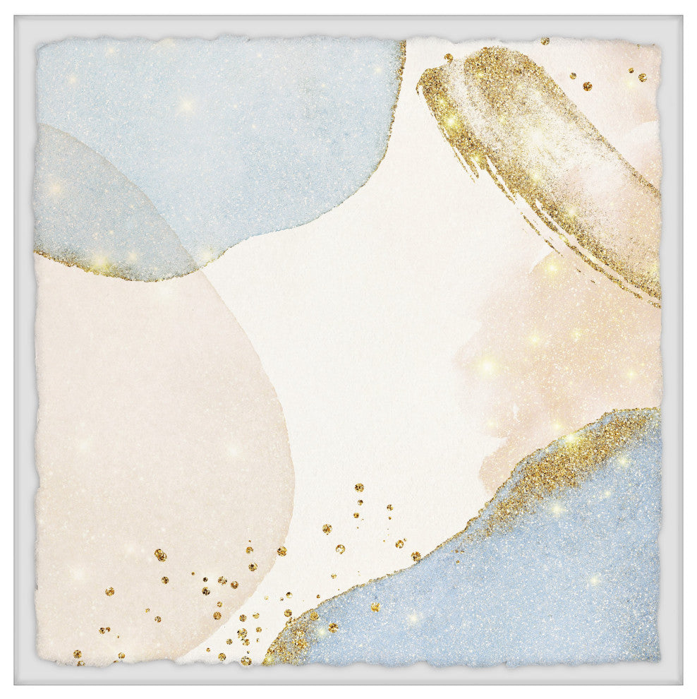 "Stream of Gold" Framed Painting Print, 18x18