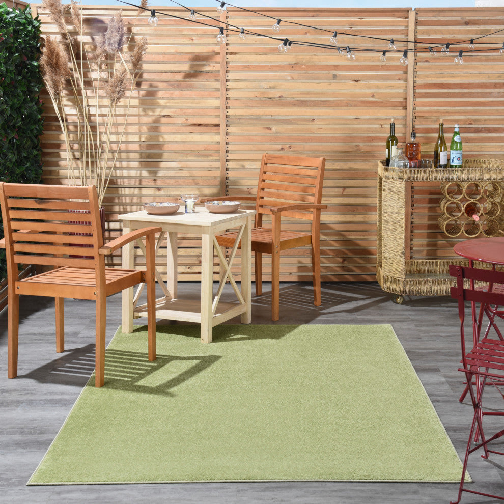 Nourison Essentials 6' x 9' Green Outdoor Area Rug