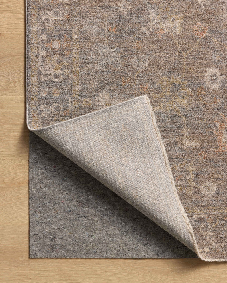 Chris Loves Julia x Loloi Louisa Stone / Multi 5''-3" x 5''-3" Round Area Rug