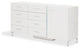 Lumiere 8-Drawer Dresser With LED Lighting, Frost White