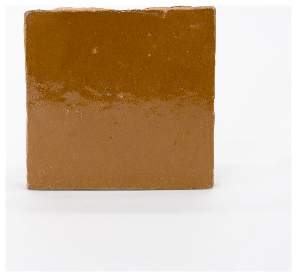 Moroccan Zellige Mosaic 4''x4'' in Caramel