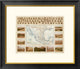 "Carta Politica, 1885" Framed Digital Print by Antonio Garcia Cubas, 26x23"
