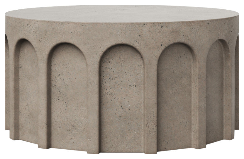 Mixx, Atlas Round Coffee Table, Dark Gray