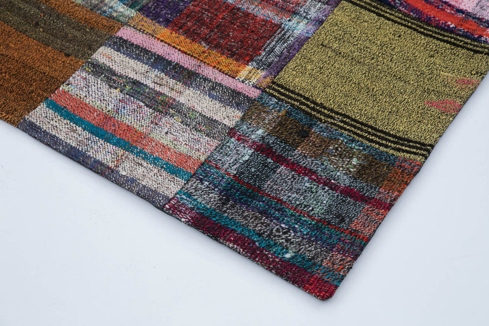 Rug N Carpet - Handmade Anatolian 5' 11'' x 7' 10'' Vintage Patchwork Kilim Rug