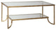 Katina Gold Leaf Coffee Table By Designer Matthew Williams