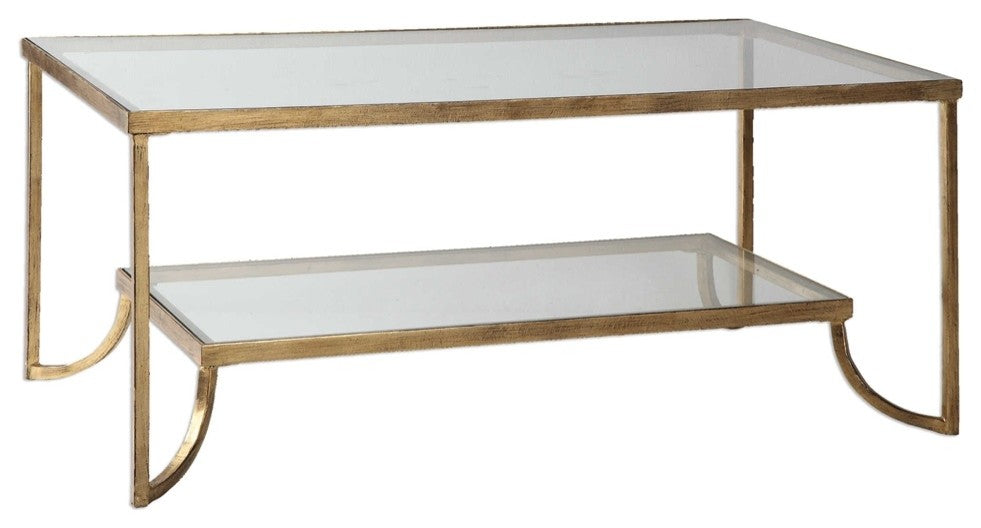 Katina Gold Leaf Coffee Table By Designer Matthew Williams