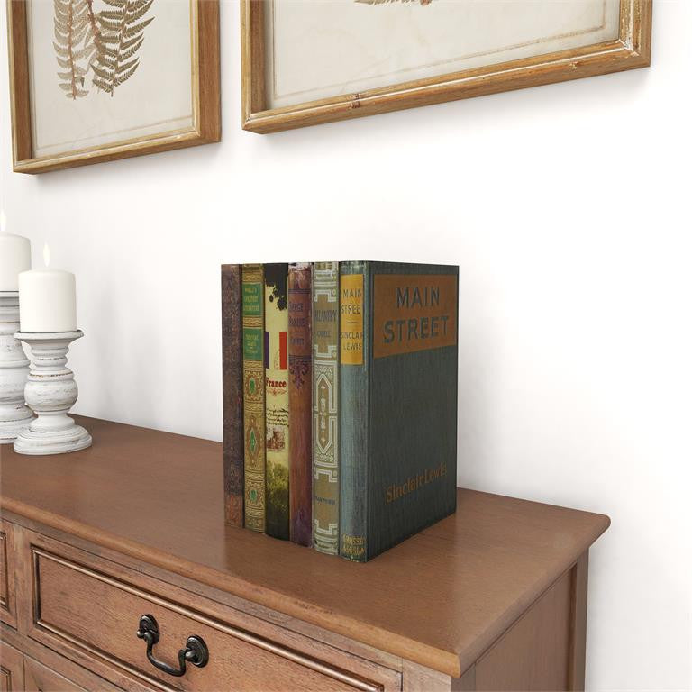 Multi Colored Wood Traditional Box, Set of 6