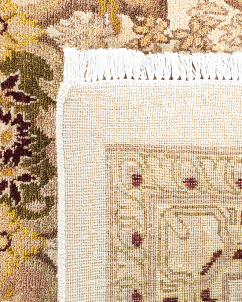 Eclectic, One-of-a-Kind Hand-Knotted Area Rug Ivory, 11' 10" x 17' 10"
