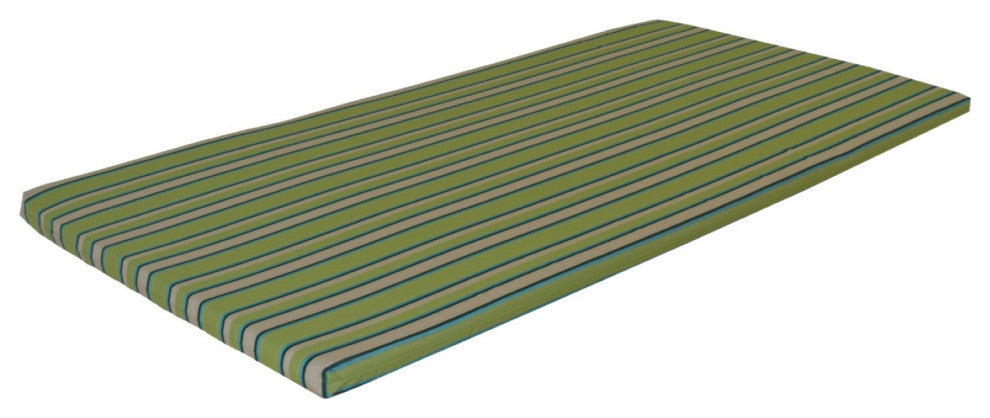 Swing Bed Cushion, Lime Stripe, 5 Foot, 2" Thick