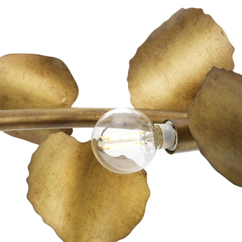 Laurel Collection 6-Light Transitional Chandelier, Gold Ombre