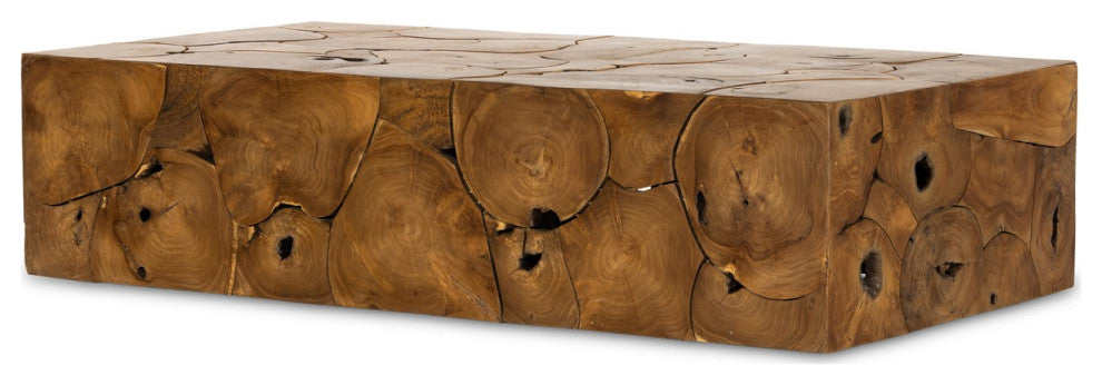 Tomlin Outdoor Coffee Table-Teak Root