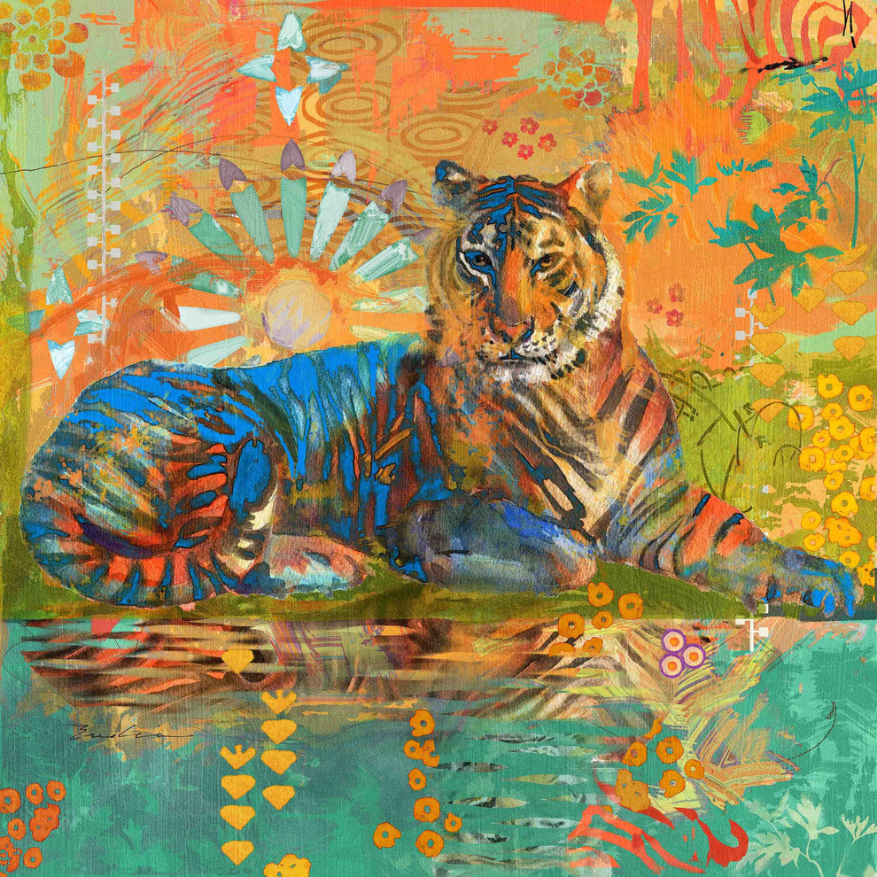 "South China Tiger" Painting Print on Canvas by Evelia