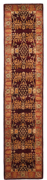Safavieh Bergama brg190c Rug, Red/Rust, 2'3" X 12'0"
