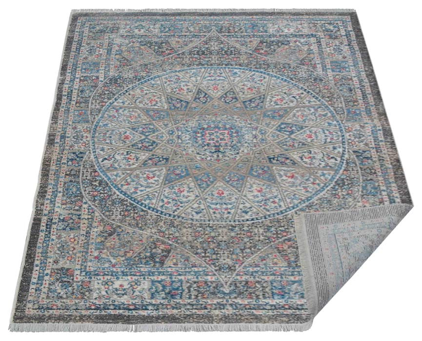MACHINE MADE POLYESTER AREA RUGS  -Multicolor, Oriental ,Rugs for Living Room
