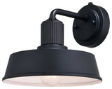 Vaxcel Lighting T0750 Hammond 9" Tall Outdoor Wall Sconce - Matte Black / White